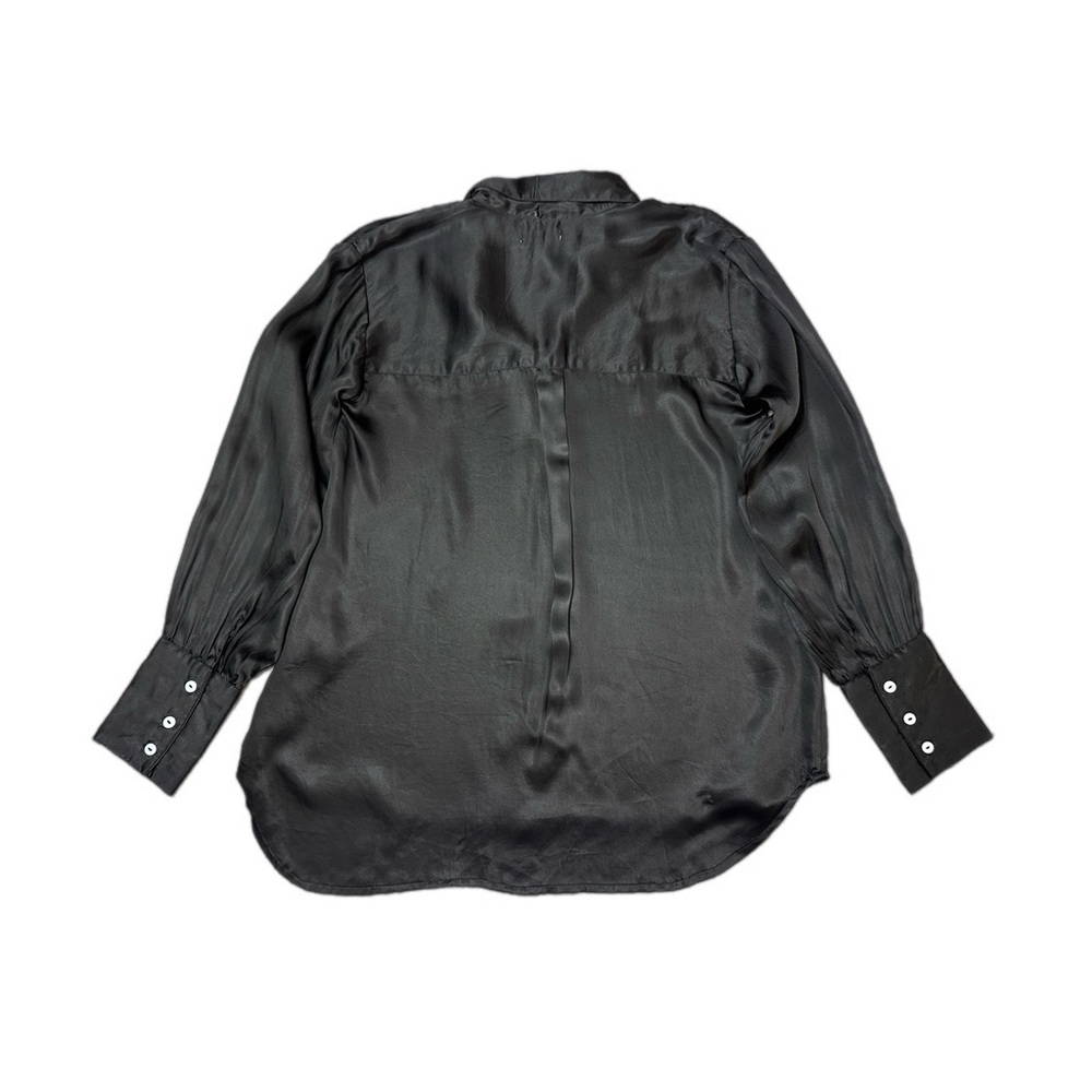 Laude The Label Museo Button Up Satin 100% Cupro Shirt Blouse In Size S - Picture 5 of 11